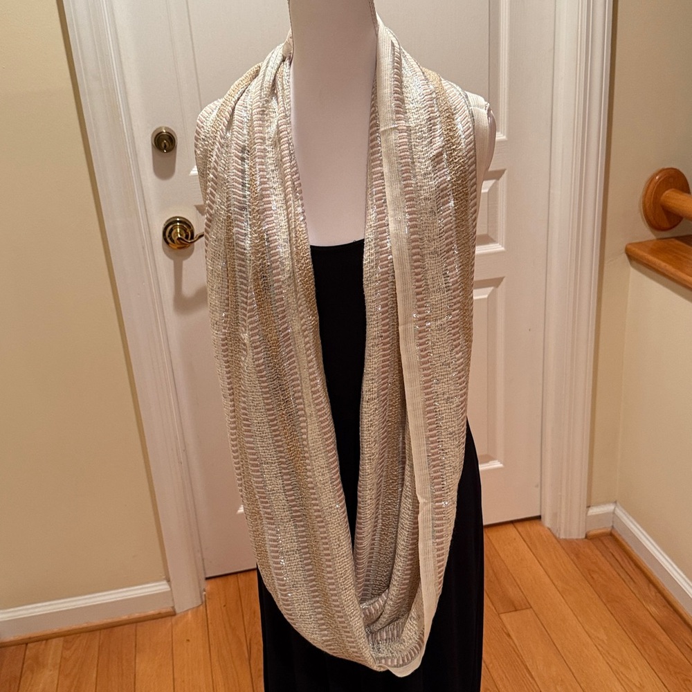Apt9  Neutral Beige Infinity Scarf